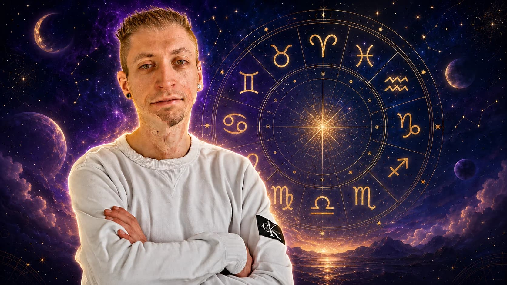 Adrian vor dem Tierkreis – Astropsychologie-Livecall bei Principium