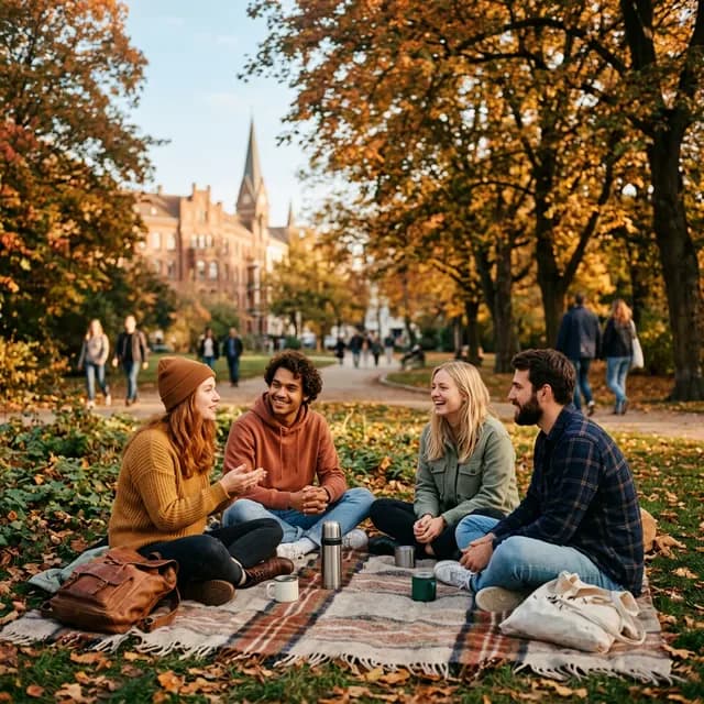 Treffen im Park